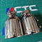Stainless Steel Exhaust Tips (PAIR) <br> Suzuki Swift Sport ZC32S <br> 2011-2017