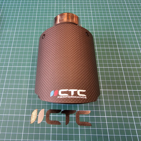 Carbon Fibre Exhaust Tips (PAIR) <br> Suzuki Swift Sport ZC31S <br> 2005-2011