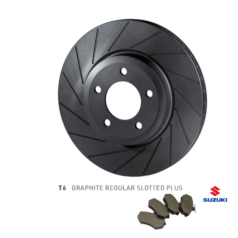 T6 Front Brake Discs (PAIR) & PADS <br>Suzuki Swift Sport ZC31S <br> 2005-2011