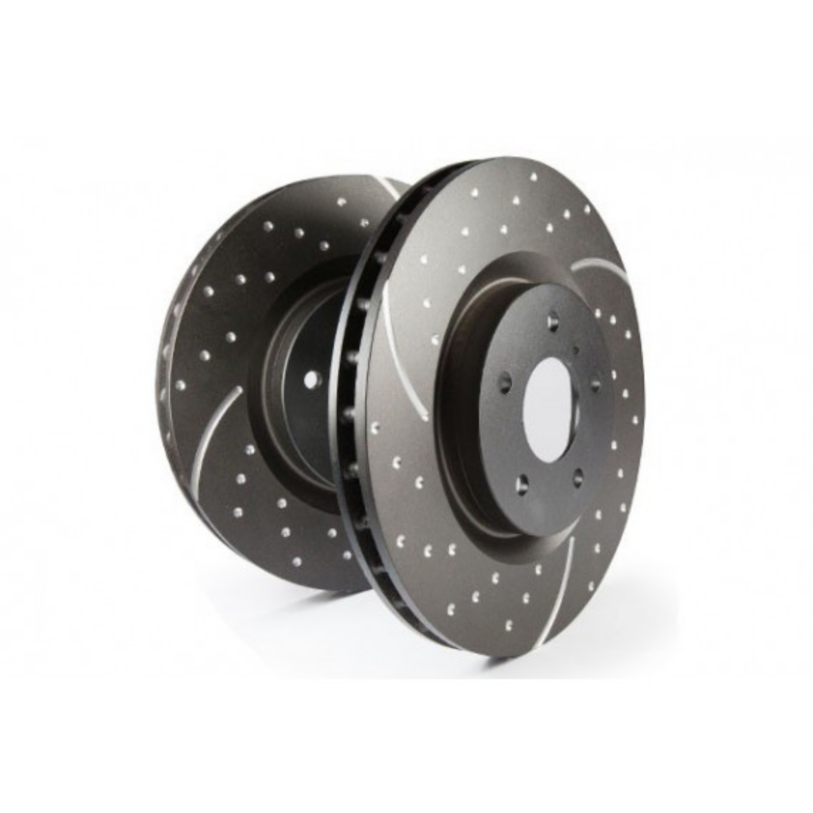 EBC Brakes 3GD Series Sport Slotted Brake Rotors 14 Ford Fiesta ST - JST Performance, LLC - View #2