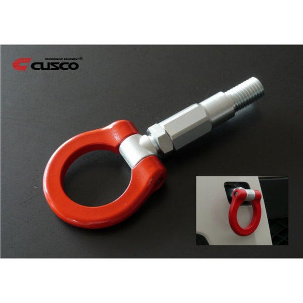 Red Folding Tow Hook Front <br> Suzuki Swift Sport ZC33S <br> 2018-2024