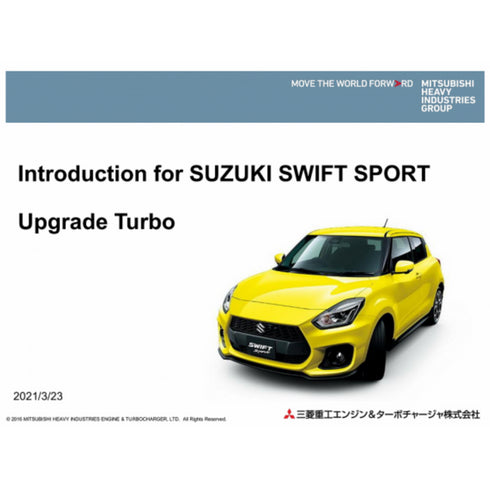 MHI Turbocharger <br> Suzuki Swift Sport ZC33S K14C <br> 2018-2020