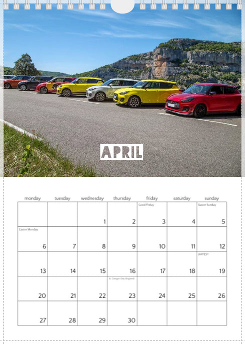 2026 Swift Calendar <br> Mixed Models <br> A4 Wall