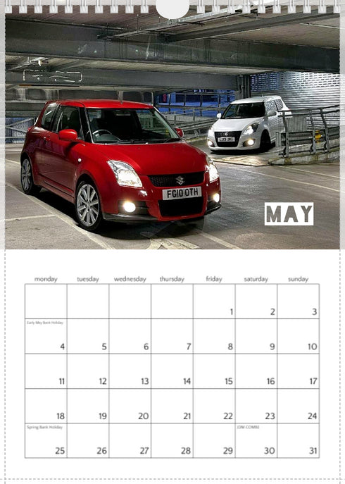 2026 Swift Calendar <br> Mixed Models <br> A4 Wall
