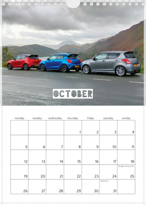 2026 Swift Calendar <br> Mixed Models <br> A4 Wall