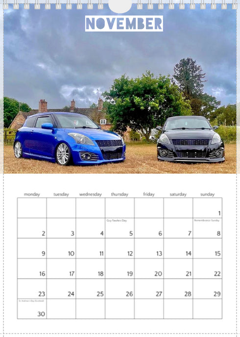 2026 Swift Calendar <br> Mixed Models <br> A4 Wall