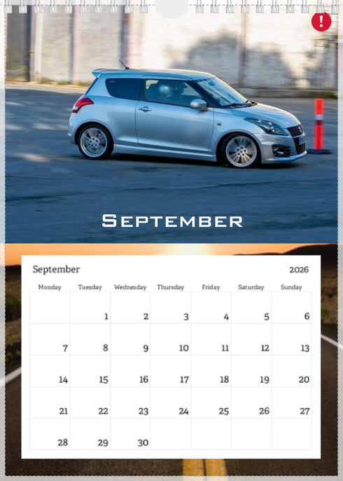 2026 Swift Calendar <br> Track Edition <br> A4 Wall