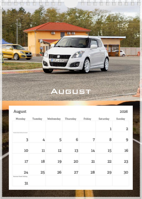 2026 Swift Calendar <br> Track Edition <br> A4 Wall