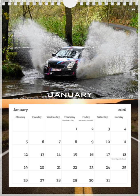 2026 Swift Calendar <br> Track Edition <br> A4 Wall