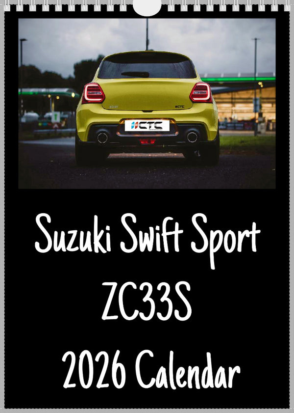 2026 Swift Calendar <br> Swift Sport ZC33S <br> A4 Wall