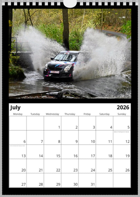 2026 Swift Calendar <br> Swift Sport ZC31S <br> A4 Wall
