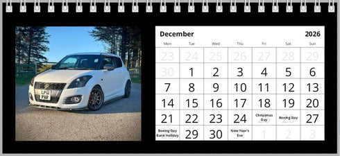 2026 Swift Calendar <br> Mixed Models <br> Desk Calendar