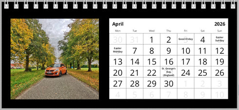 2026 Swift Calendar <br> Mixed Models <br> Desk Calendar