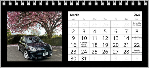 2026 Swift Calendar <br> Mixed Models <br> Desk Calendar