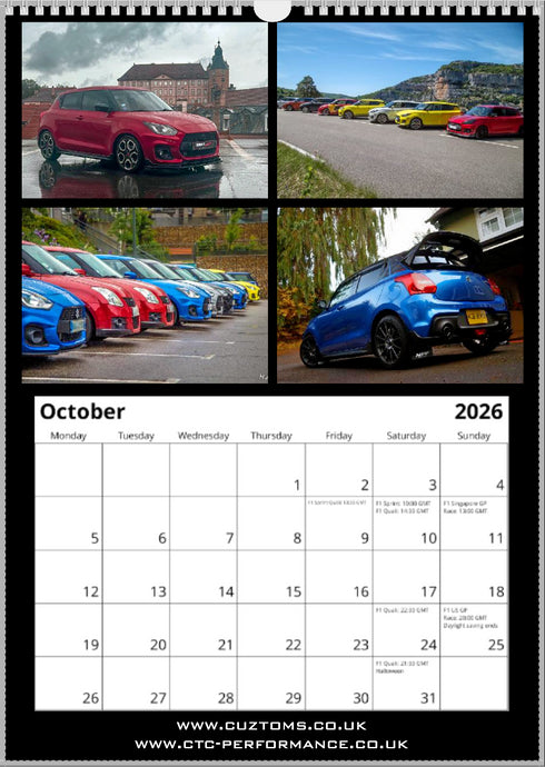 2026 Swift Calendar <br> Mixed Models <br> A3 Wall
