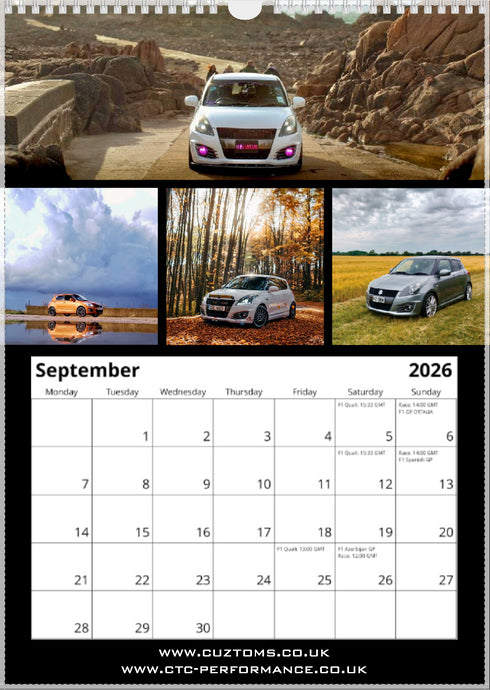 2026 Swift Calendar <br> Mixed Models <br> A3 Wall