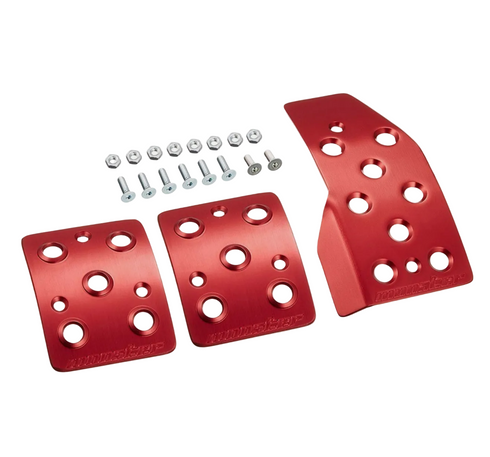 Red Aluminum Pedal Cover <br> Suzuki Swift Sport ZC32S <br> 2011-2017