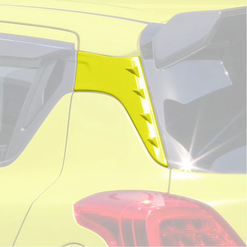 C-pillar garnish Yellow ZFT <br> Suzuki Swift Sport ZC33S <br> 2017-2024