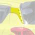 C-pillar garnish Yellow ZFT <br> Suzuki Swift Sport ZC33S <br> 2017-2024